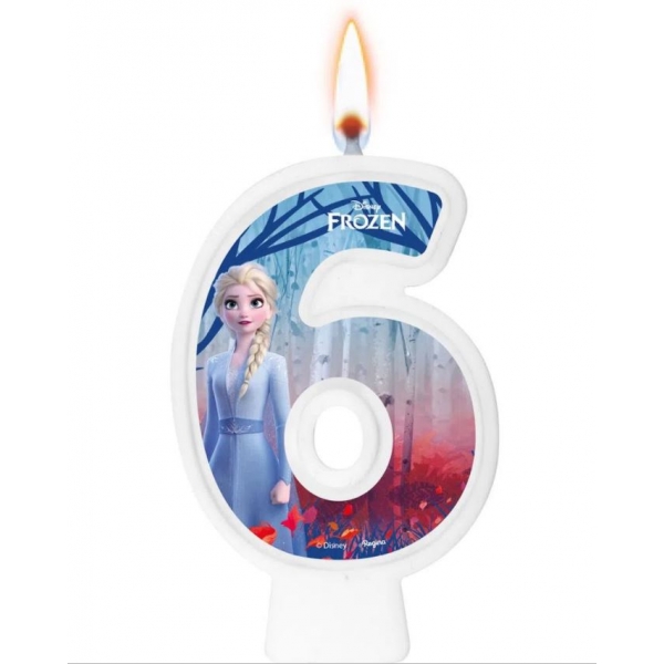 Vela Numeral Frozen 2 Regina Festas - Temas Infantis
