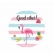 Adesivo Redondo Tropical Flamingo c/20 Duster Festas - Temas Infantis