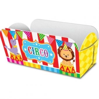 Caixa P/ Mini Cachorro Quente Circo c/8 Junco - Outlet