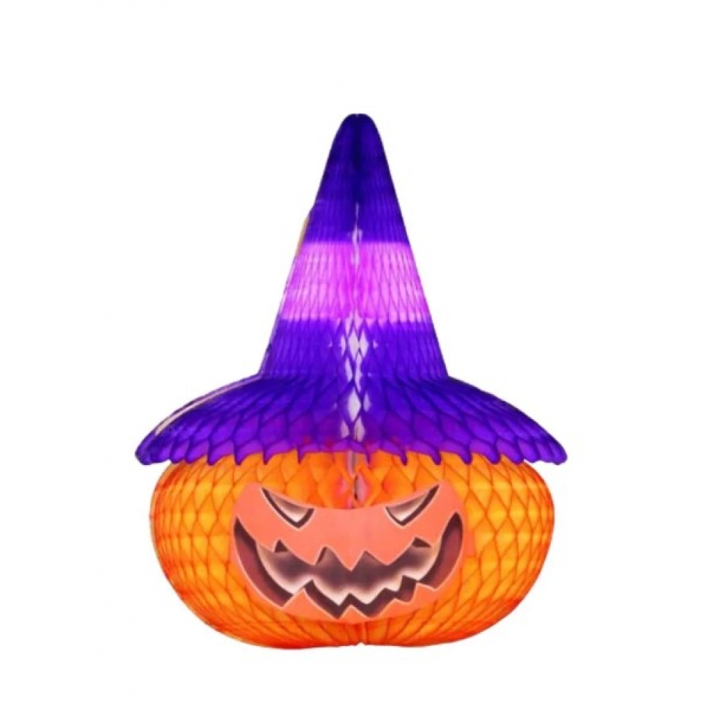 Enfeite Cabeça Halloween de Papel 480cm Girotoy - Halloween