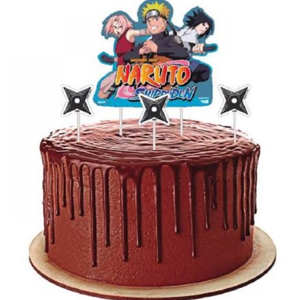 Topper Para Bolo Naruto c/4 Festcolor - Temas Infantis