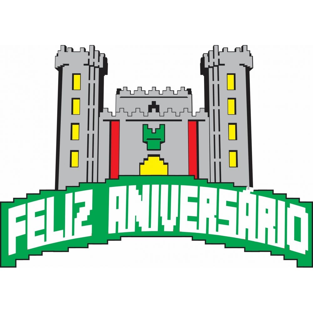 Painel E.V.A Feliz Aniversário Castelo Minecraft Grinfest - Painéis E.V.A