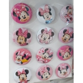 Botton Minnie Rosa c/12 - Temas Infantis