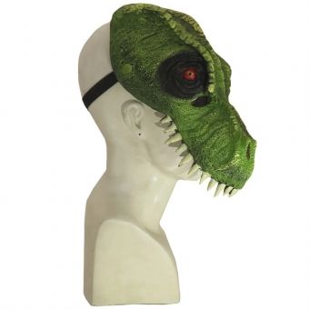 Máscara Látex Dinossauro Verde Importada