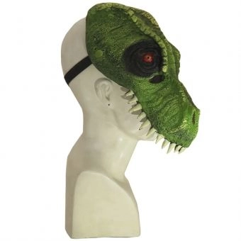 Máscara Látex Dinossauro Verde Importada