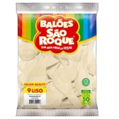 Balão 9 Liso Transparente c/50 São Roque - Balões