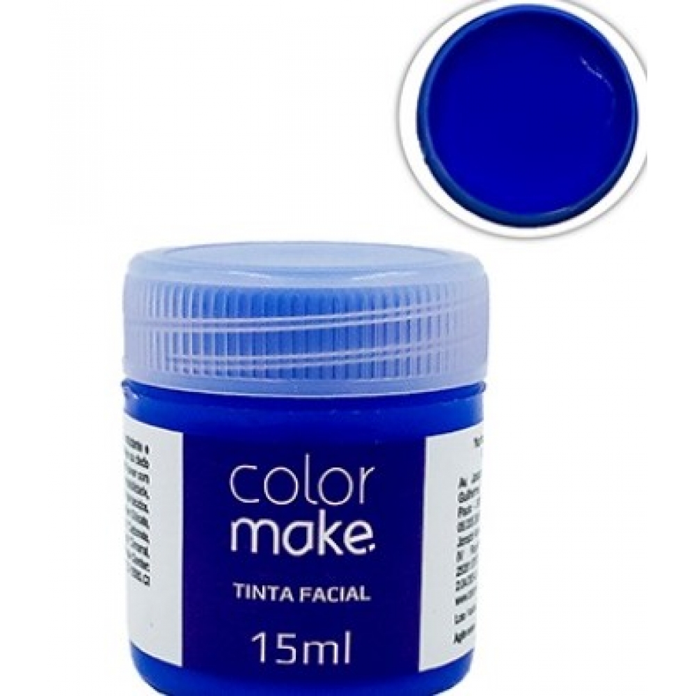 Tinta Facial Líquida 15ml Azul Colormake - Maquiagem