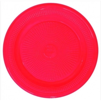 Prato 15cm Biodegradável Crystal Neon Rosa c/10 Trik Trik