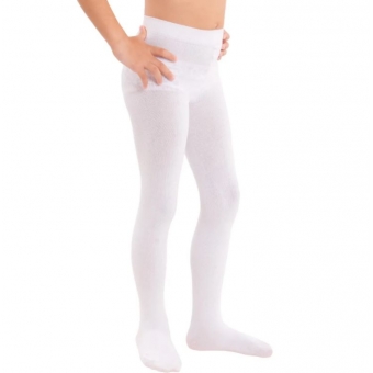 Meia Calça Lisa Infantil Branca
