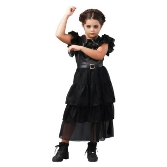 Fantasia Wandinha Luxo Baile Infantil Sulamericana