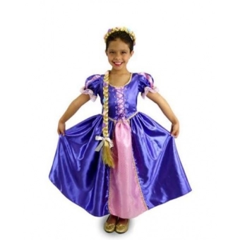 Fantasia Rapunzel Infantil Masquerade
