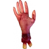 Mão Falsa de Borracha Decepada Com Sangue Importada - Halloween