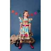 Vestido Junino Infantil Verde Girassol - Fantasias Juninas