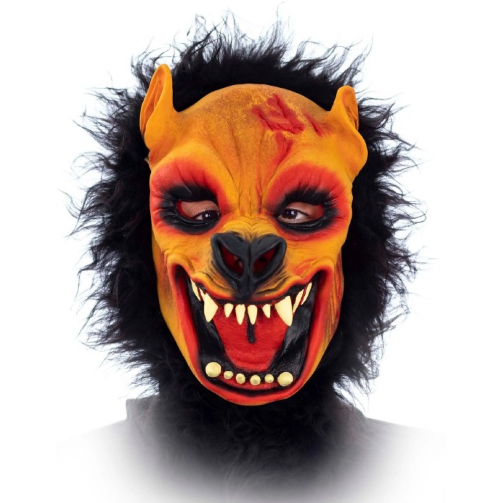 Máscara Látex Lobisomen Tecido/ Pelo Spook - Máscaras de Terror