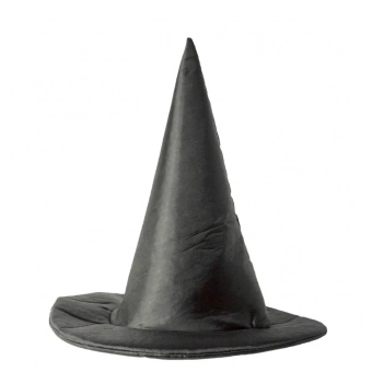 Chapéu de Bruxa Liso Preto Infantil