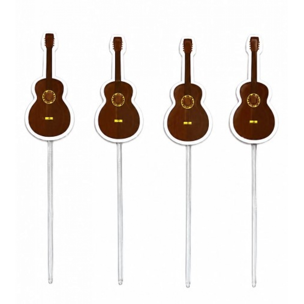Toppers Para Doces e Salgados Violão Festa Junina c/10 Duster - Festa Junina