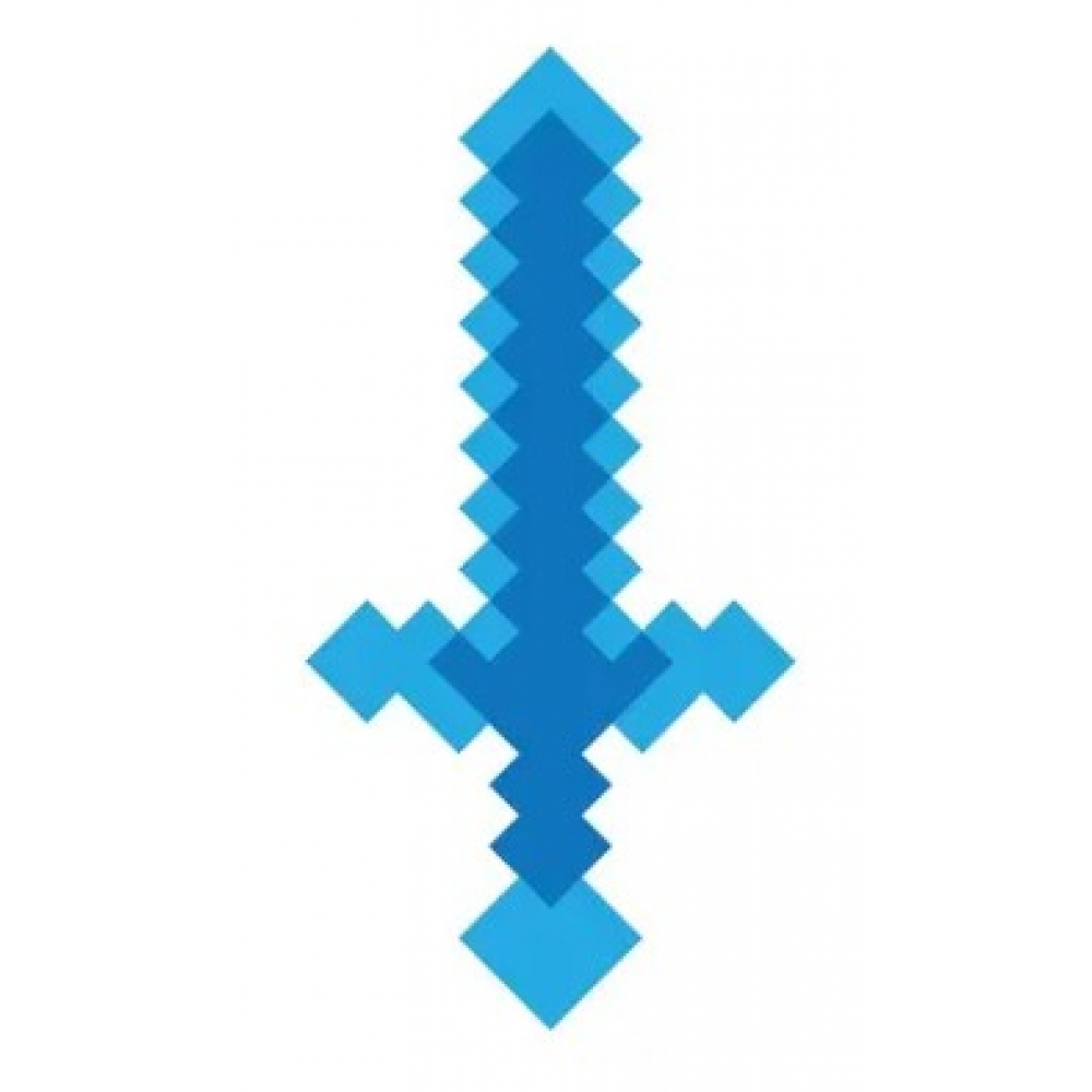 Painel Espada Azul Minecraft Grintoy - Temas Infantis