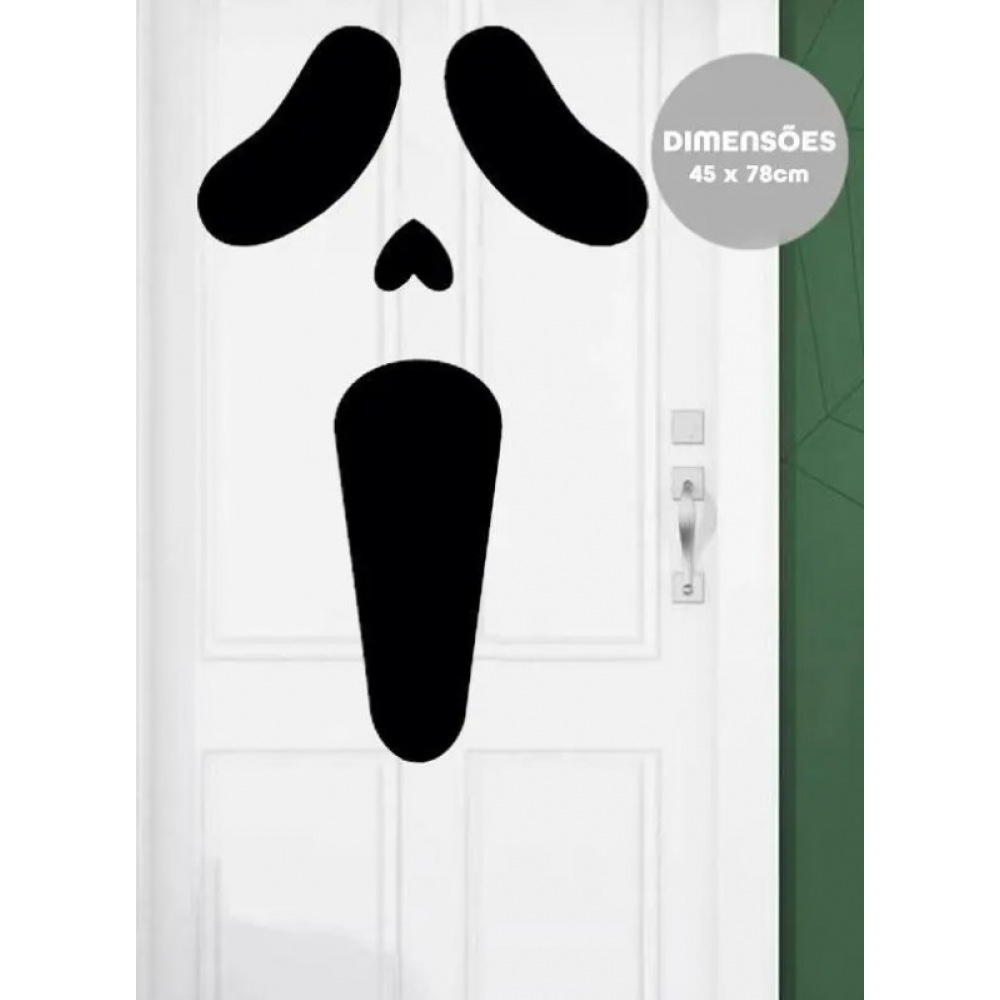 Enfeite de Porta E.V.A Monstro Pânico Grinfest - Halloween