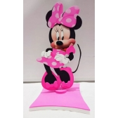 Enfeite de Mesa E.V.A Minnie Fashion Rosa Piffer - Temas Infantis