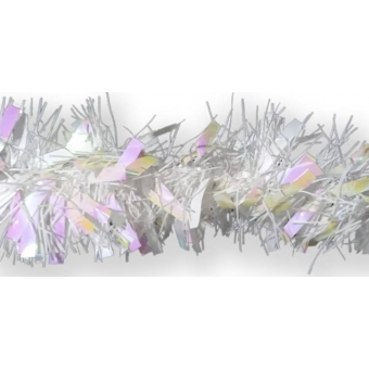 Festão de Natal Plástico Branco Furta Cor Grosso 2 Metros