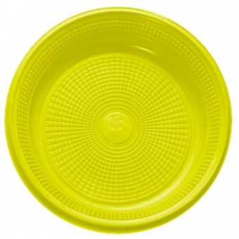 Prato 15cm Biodegradável Amarelo c/10 Trik Trik