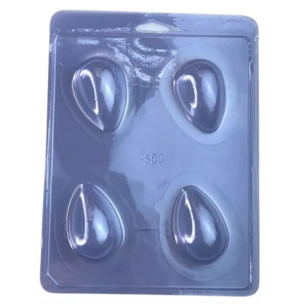 Forma de Silicone Para Ovo de Páscoa 50g c/3 Anelli - Páscoa