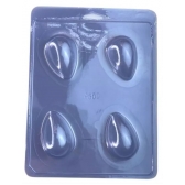 Forma de Silicone Para Ovo de Páscoa 50g c/3 Anelli - Páscoa