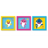 Quadro Decorativo Baby Shark c/3 Cromus - Temas Infantis