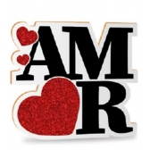 Placa MDF Amor Grinfest - Dia dos namorados