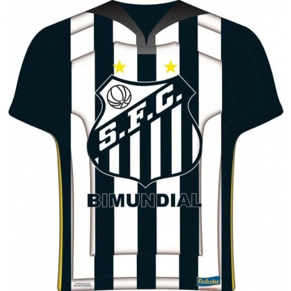 Prato Camisa Santos c/8 Festcolor - Temas Variados