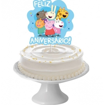 Decoração de Bolo Peppa Pig Clássica Regina Festas