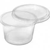 Pote Redondo c/ Tampa 250ml c/24u Prafesta - Descartáveis