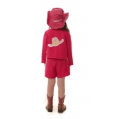 Fantasia Menina Cowntry Rosa Infantil Muvilê - Fantasias Infantis