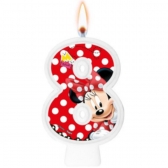 Vela Numeral Red Minnie Regina Festas - Temas Infantis
