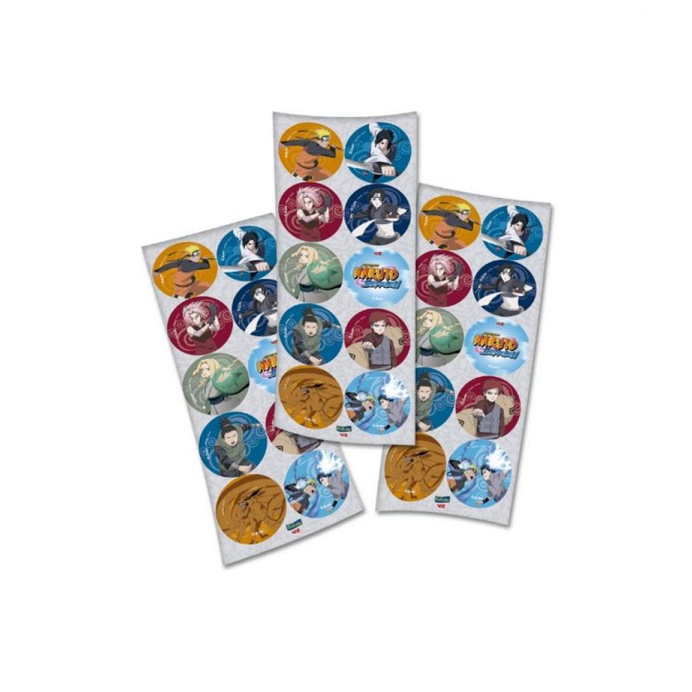 Adesivo Redondo Naruto Shippuden c/30 Festcolor - Temas Infantis