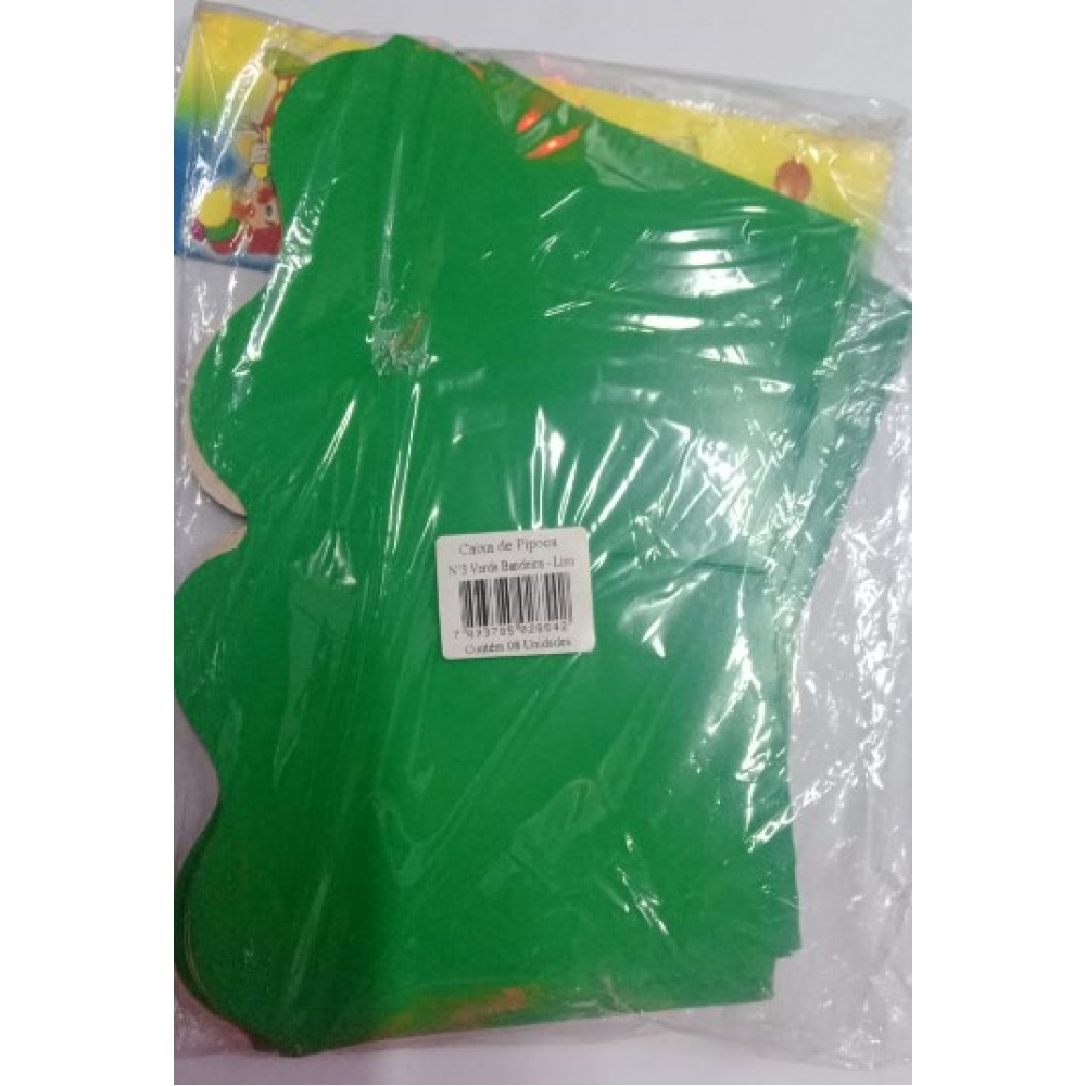 Cachepot Liso Verde Bandeira c/8 Dafesta - Embalagens