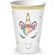Copo de Papel Unicórnio Novo 180ml c/8 Junco - Temas Infantis