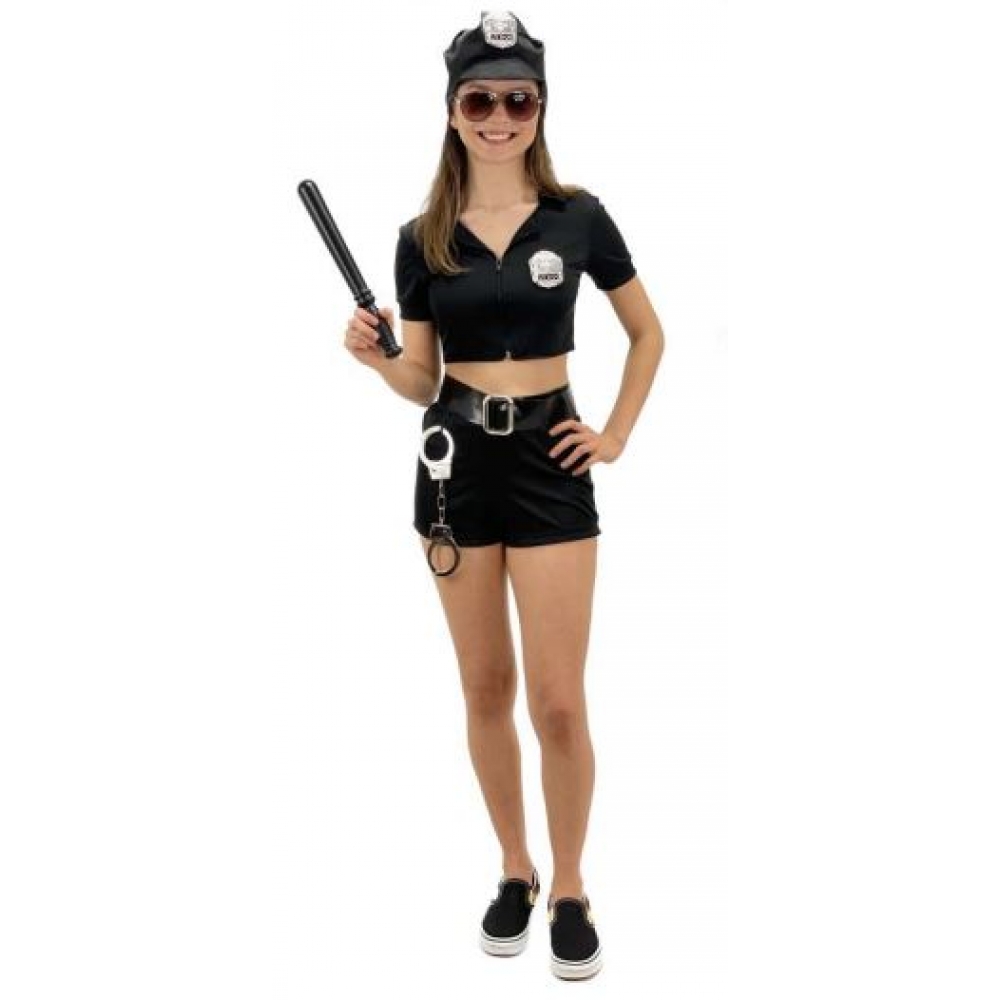 Fantasia Policial Feminina Adulto Masquerade - Fantasias Adultos