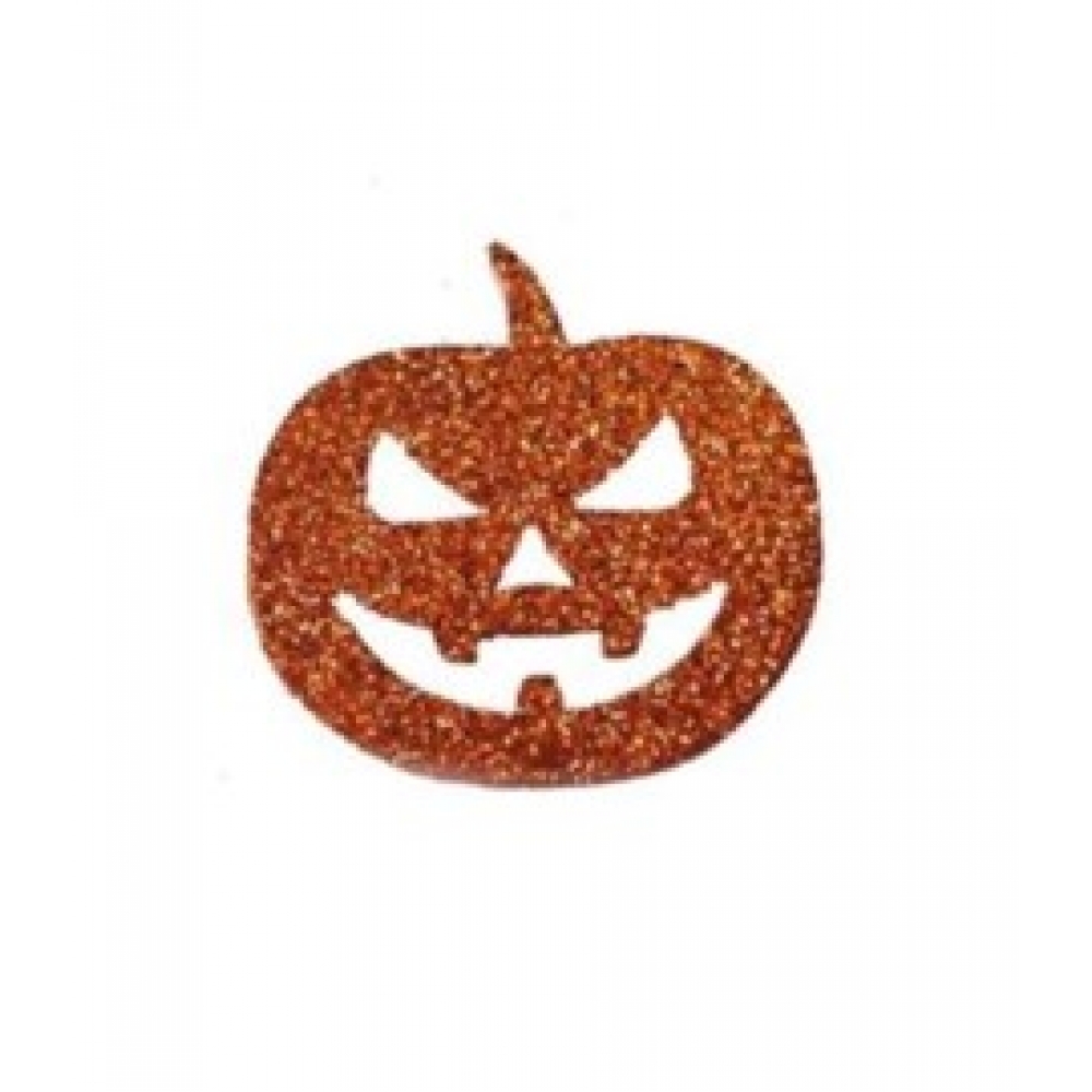 Mini Painel E.V.A Abóbora c/ Glitter c/6 - Halloween