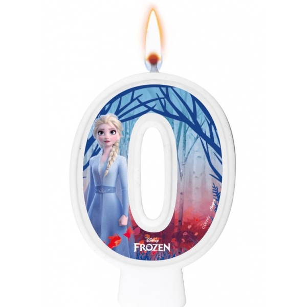 Vela Numeral Frozen 2 Regina Festas - Temas Infantis