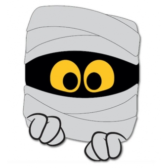 Enfeite de Porta E.V.A Monstro Múmia Grinfest