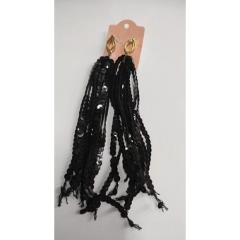 Brinco Carnaval Lantejoula Preto