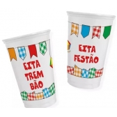 Copo Plástico 300ml Festa Junina c/20 Kaixote - Festa Junina