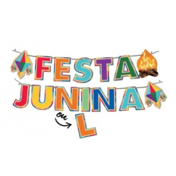 Faixa Festa Junina ou Julina Festcolor - Festa Junina