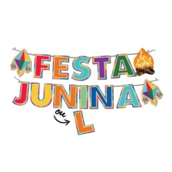 Faixa Festa Junina ou Julina Festcolor