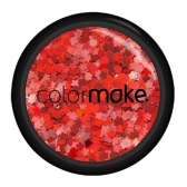 Glitter Formatos 2g Flor Vermelha Colormake - Maquiagem