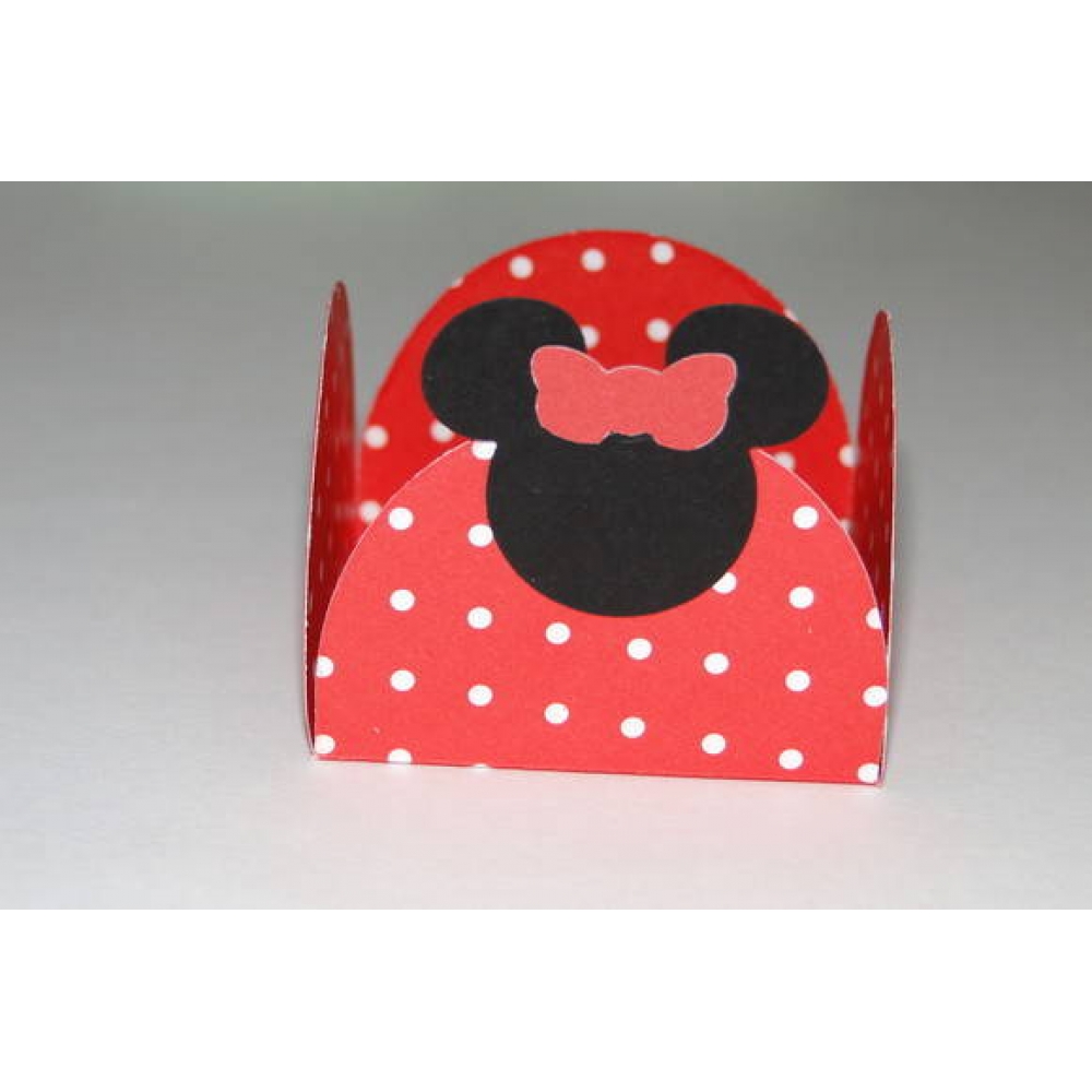 Porta Forminha Minnie Bolinhas c/30 - Temas Infantis