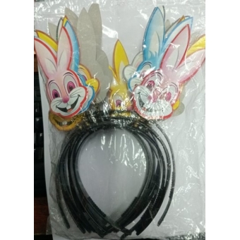 Tiara Páscoa Coelho Papel c/10 Festa Maluca