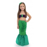 Fantasia Sereia Verde Básica Infantil Anjo - Fantasias Infantis
