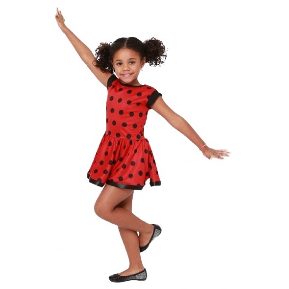 Fantasia Joaninha Vestido Infantil Masquerade - Fantasias Infantis
